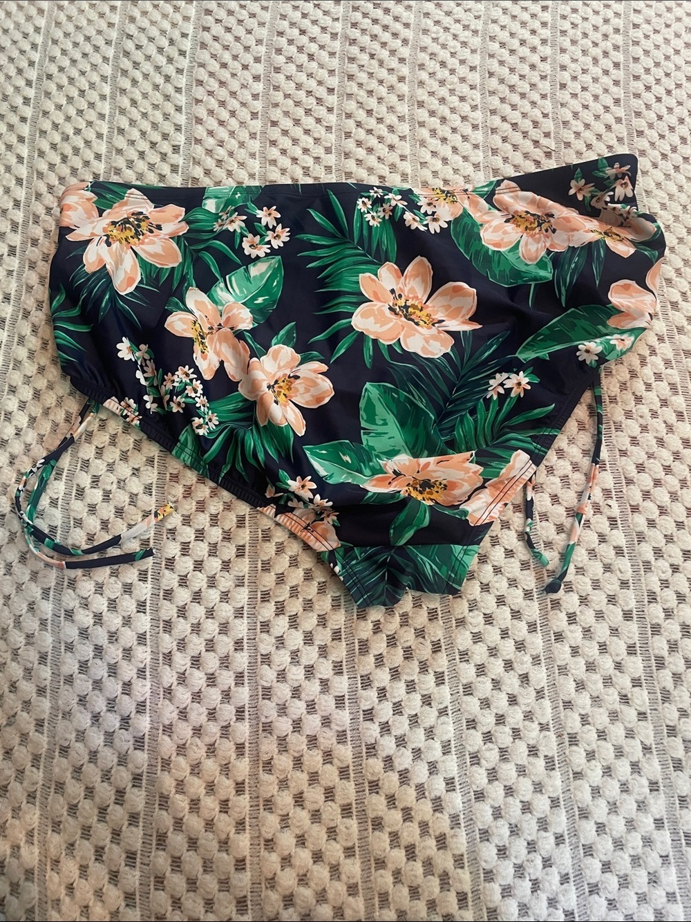 Kona Sol High Waist Floral Bikini Bottom 20W 22W Ruched Cinch Plus Size Swim - Picture 7 of 13